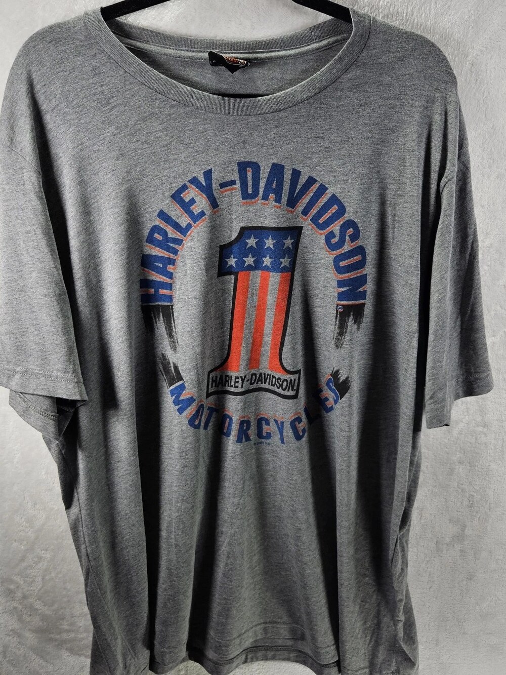 Harley-Davidson Motorcycles T-Shirt Logo Gray Men's Size 3XL